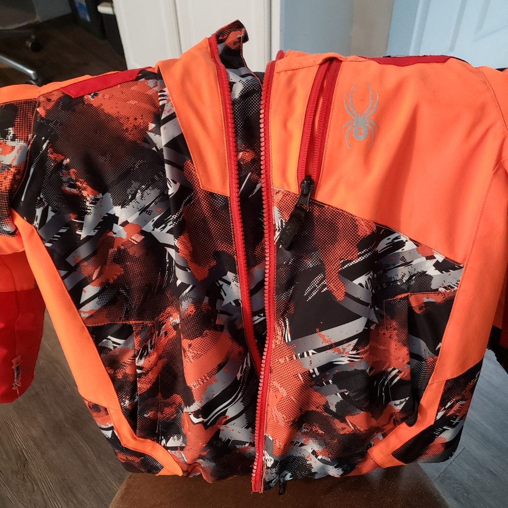 Boys spider ski jacket